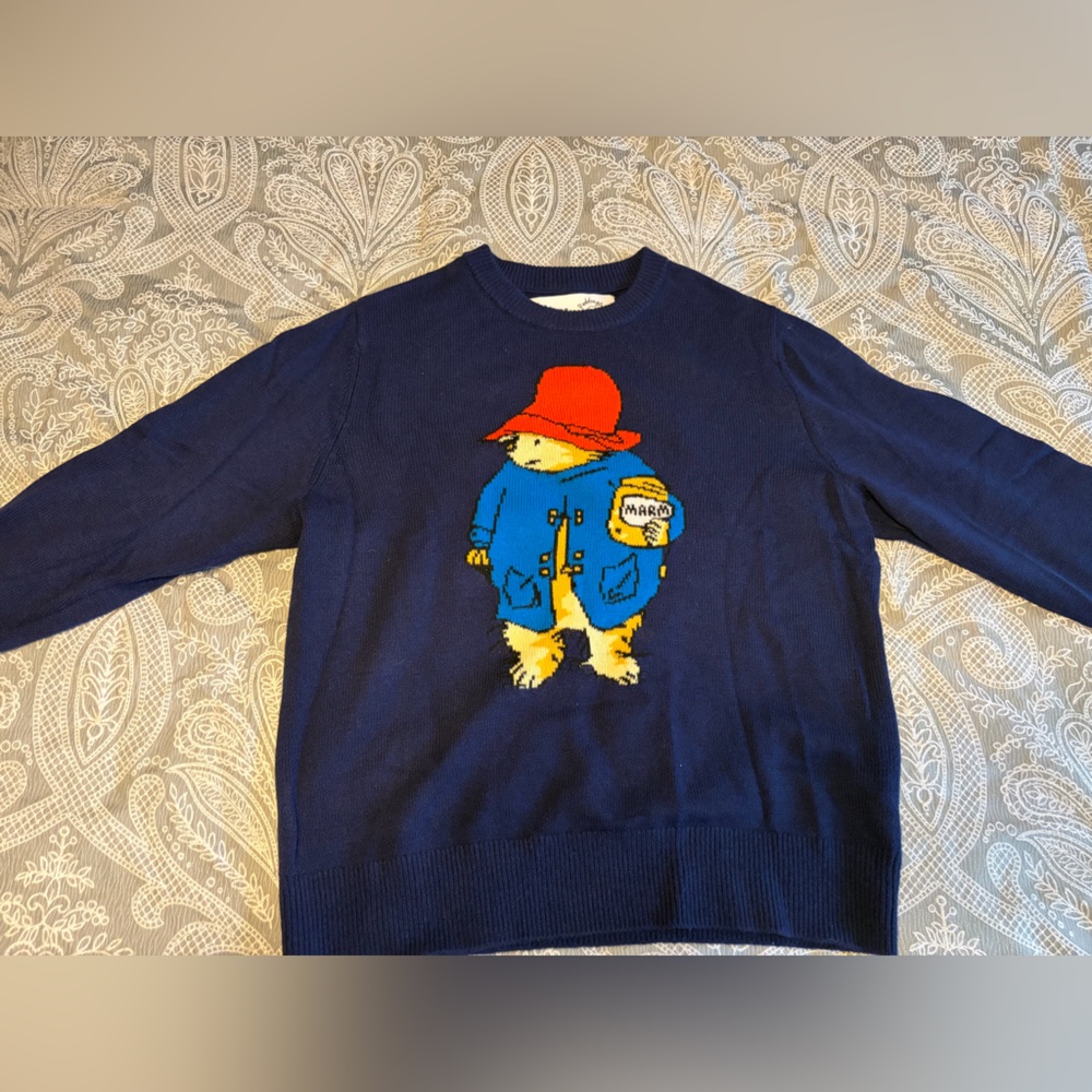 Rowing Blazers Navy Sweater with Paddington Bear